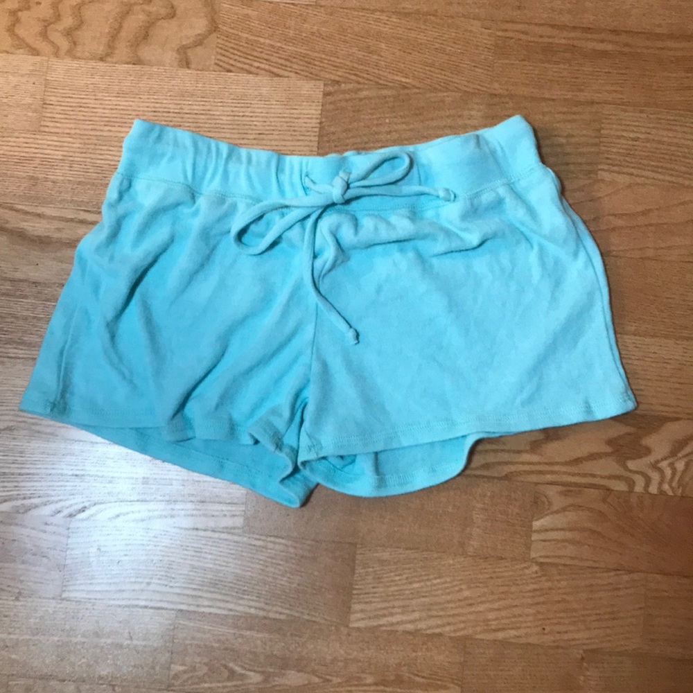 Make + Model Comfy Cyan Workout Shorts